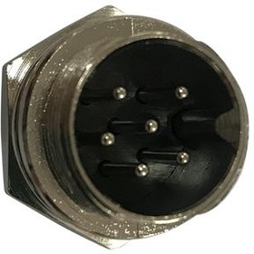RND 205-01362, DIN Plug Connector, 4A, 125V, 6 Poles, Plug