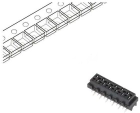 Фото 1/2 1-2178711-2, Micro-MaTch; socket; female; PIN: 12; SMT; on PCBs; Layout: 2x6