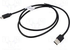 AK-300154-010-S, Cable; Power Delivery (PD),USB 2.0; USB A plug,USB C plug; 1m