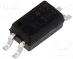EL3H4-G, Optocoupler; SMD; Ch: 1; OUT: transistor; Uinsul: 3.75kV; Uce: 80V