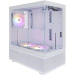 1STPLAYER MIKU Mi7-A White / ATX / 3x120mm LED fans / Mi7-A-WH-2F1R-W-1F1-W