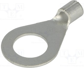 GS10-6, Non-Insulated Ring Terminal 10.5mm, M10, 6mm², Pack of 100 pieces