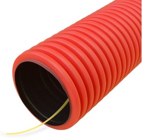 Труба гофрированная двустенная ПНД гибкая тип 450 SN18 с/з красная д63 100м PR15.0025
