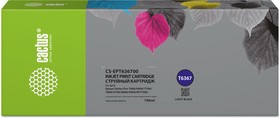 Фото 1/3 Картридж струйный Cactus CS-EPT636700 T6367 серый (700мл) для Epson Stylus PRO 7700/7890/7900/9700