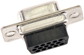 FL09-15S7 / 1731090036, 173109 15 Way Panel Mount D-sub Connector Socket, 1.98mm Pitch