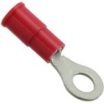 190540037, 19054 Insulated Crimp Ring Terminal, 8 (M4) Stud Size, Red