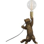 Настольный светильник Кот Мэдисон 59 см бронзового цвета с лампой СБ-172/бронзовый