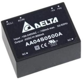 AA04S0500A, AC/DC Power Modules AC/DC Power Module, Single Output, 5Vout, 4W