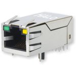 HFJT1-2450-L11RL, Modular Connectors / Ethernet Connectors 10/100 1x1 Tab UP ...