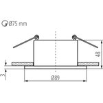 Кольцо точечного светильника glozo dso g/b 36224