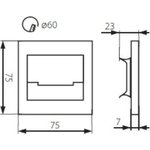 Светильники для лестницы sabik mini led nw 4000к 32490