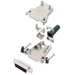 6355-0044-12, DA-15 Socket D-Sub Connector Kit, Zinc