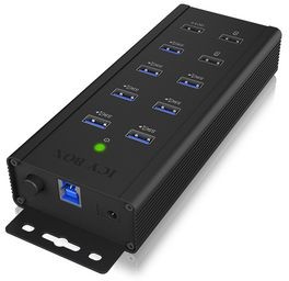 IB-HUB1703-QC3, USB Hub, USB-B Socket, 3.0, USB Ports 10, USB-A Socket