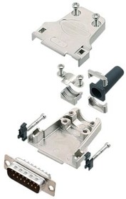 6355-0044-02, DA-15 Plug D-Sub Connector Kit, Zinc