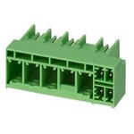 1054545, PCB Hybrid Header, Right Angle, Contacts - 8, Rows - 1