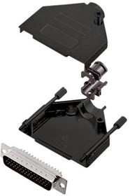6355-0102-03, DB-44 Plug D-Sub HD Connector Kit, Zinc Backshell
