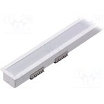 58890001, Профиль для LED модулей, молочный, белый, L: 1м, алюминий