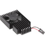 Heatsink w/fan for Raspberry Pi 3B+ [Black], Кулер с радиатором для охлаждения ...