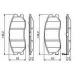 0986494250, Колодки тормозные CHEVROLET Captiva (06-) OPEL Antara (06-) передние ...