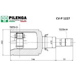 CV-P1227, ШРУС ВНУТРЕННИЙ ПРАВЫЙ 1,8 CRUZE