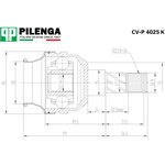 CV-P4025K, Шрус внутренний