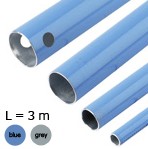 1003A17 04 00, 16 Bar Blue Aluminium Compressed Air Pipe, 16.5mm outer diameter, 3m