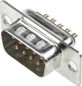 A-DS 37 LL/Z, A-DS 37 Way Panel Mount D-sub Connector Plug, 2.77mm Pitch