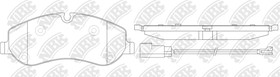 Колодки тормозные NIBK PN0667W