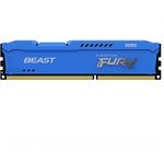 Модуль памяти Kingston 4GB DDR3 1600MHz DIMM FURY Beast Blue CL10, 1.5V, Non-ECC