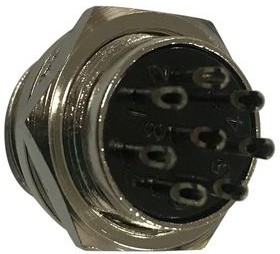 RND 205-01361, DIN Plug Connector, 4A, 125V, 8 Poles, Plug