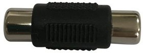 RND 205-01366, RCA Cinch Adapter, RCA, RCA Socket - RCA Socket, Polyethylene (PE), Black