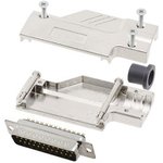 6355-0099-03, DB-25 Plug D-Sub Connector Kit, Zinc