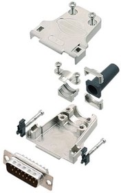 6355-0045-02, DA-15 Plug D-Sub Connector Kit, Zinc
