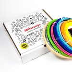 39577, Комплект PLA пластика для 3D ручки, 1.75 мм, 12 цветов по 9 метров каждого цвета (ESUN PLA175 Kits 3D Pens)
