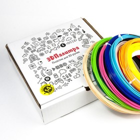 Фото 1/3 39577, Комплект PLA пластика для 3D ручки, 1.75 мм, 12 цветов по 9 метров каждого цвета (ESUN PLA175 Kits 3D Pens)