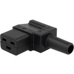Appliance inlet C19, 3 pole, cable assembly, screw connection, 1.5 mm², black ...