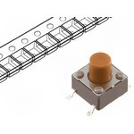 DTSM-65N-V-T/R, Tactile Switches TACTILE SWITCH 6X6 TAPE AND REEL