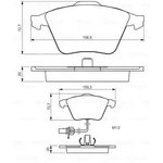 0986494283, Колодки тормозные дисковые передн AUDI: A6 (4B ...