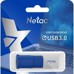 NT03U182N-064G-30BL, Флеш-память Netac U182 Blue USB3.0 Flash Drive 64GB,retractable