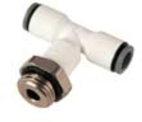 6958 06 13, LF6900 LIQUIfit Series Push-in Fitting, Push In 6 mm to Push In 6 mm, Threaded-to-Tube Connection Style