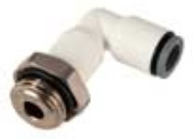 6959 12 13, LF6900 LIQUIfit Series Push-in Fitting, G 1/4 Male, Threaded Connection Style