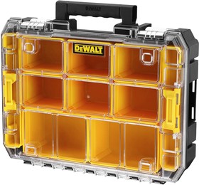 DWST82968 1 10 Cell Yellow PC Adjustable Compartment Box 119mm x 440mm x 332mm DeWALT