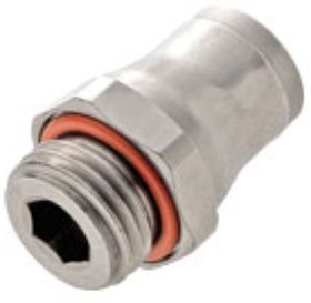 3801 06 13, LF3800 Series, G 1/4 Male to Push In 6 mm, Threaded-to-Tube Connection Style