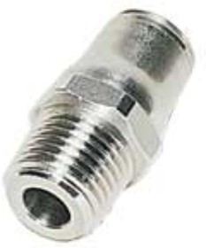 3805 08 17, LF3800 Series, G 3/8 Male to Push In 8 mm, Threaded-to-Tube Connection Style