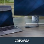 CDP2VGA, USB C to VGA Adapter, USB 3.1, 1 Supported Display(s) - 1920 x 1200