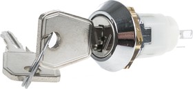 SRL-5-F-S-2, Выключатель с ключом, миниатюрный, SP3T, SRL Series, 3 Позиции, Пайка, 1 А