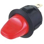 MP004563, Rocker Switch, SPST, 16 A/ 125 VAC, 20 A/ 14 VDC, Red, Panel, On-Off ...