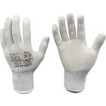 51-680-0401B, Grey Polyester General Purpose Anti-Static Gloves, Size 6