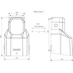 PDKS11BX10, Педаль-выключатель с защитной крышкой 1НО+1НЗ,250 В переменного тока, 4 А
