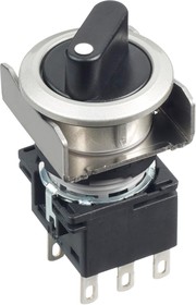 LB6MS-2T6, Поворотный переключатель, 2 Позиции, 2-полюсный, 90 °, 5 А ...